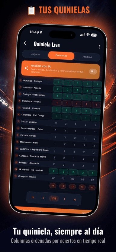 Quiniela Live app