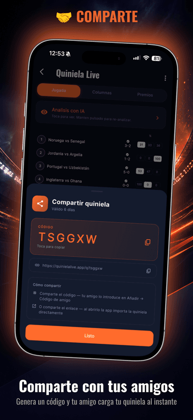 Quiniela Live app