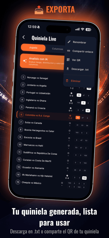Quiniela Live app